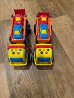 Speelgoed vrachtwagens met geluid en autos, Ophalen, Zo goed als nieuw