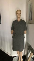 Caroline Biss voorjaarsjurk met zomerwol grijs 42, Maat 42/44 (L), Ophalen of Verzenden, Zo goed als nieuw, Grijs