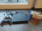 Playstation 4 Slim Console 500GB met 2 contr.,  9 spellen, Ophalen, Met 2 controllers, Slim, 500 GB