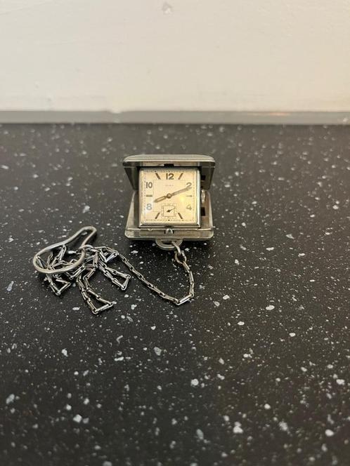 Elka zakhorloge, Sieraden, Tassen en Uiterlijk, Horloges | Antiek, Zakhorloge, Overige merken, Staal, 1900 tot 1930, Met ketting