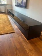 Tv Meubel / Dressoir - Donkerbruin - 360cm, Ophalen, Gebruikt, Glas, 200 cm of meer