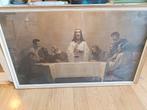 zoldervondst mooie oude print ? laatste avondmaal, Ophalen of Verzenden
