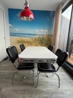 Bel Air Diner Retro Set, Huis en Inrichting, Tafels | Eettafels, Ophalen, Gebruikt, 100 tot 150 cm, 50 tot 100 cm