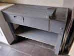 Stevige houten werkbank met bankschroef, Doe-het-zelf en Verbouw, Werkbanken, Ophalen of Verzenden, Gebruikt, 70 tot 120 cm, Bankschroef