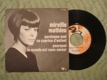 Mireille Mathieu 7" Single: 'Padonne-moi ce caprice d’amour' beschikbaar voor biedingen