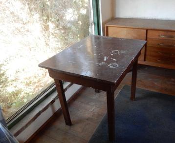 vintage werktafel hobbytafel schilderstafel display mancave beschikbaar voor biedingen