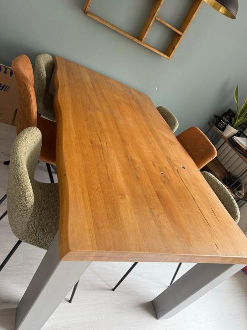 Eikenhouten Eettafel 1.80x100, Huis en Inrichting, Tafels | Eettafels, Gebruikt, 100 tot 150 cm, 150 tot 200 cm, Vijf personen of meer