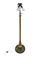 Antieke staande lamp, messing marmer., Ophalen