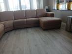 hoekbankstel, Huis en Inrichting, Banken | Bankstellen, Ophalen, Gebruikt, Hoekbank, Modern , kleur cognac