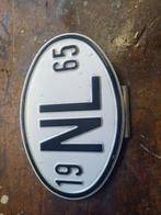 Oldtimer NL LOGO 1965   Alu, Auto diversen, Kentekenplaathouders, Ophalen of Verzenden, Gebruikt