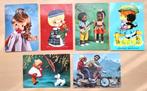6 Ansichtkaarten kind gekleurd uit 1966, Verzamelen, Verzenden, 1960 tot 1980, Gelopen, Kinderen