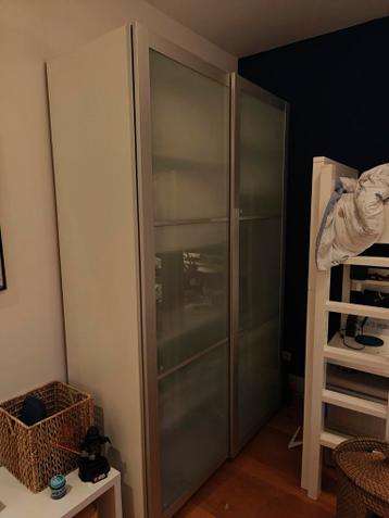Ikea Pax kast met glazen schuifdeuren - afbeelding 1