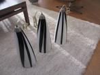 3 stuks Vintage zebra hanglamp made Italy Murano glas