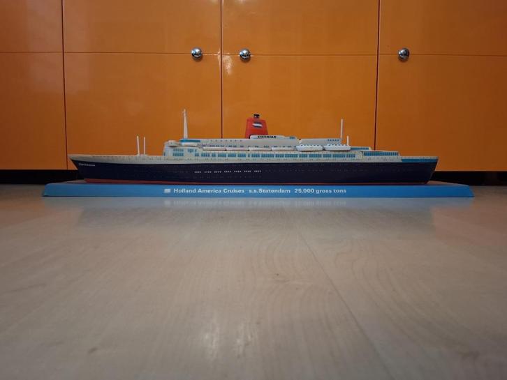 Scheepsmodel Statendam IV 1974 Holland Amerika Lijn NASM, Verzamelen, Scheepvaart, Gebruikt, Kaart, Foto of Prent, Motorboot, Ophalen