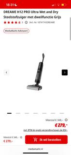 Dreame H12  Pro Wet and Dry- Stofzuiger met dweilfuntie, Witgoed en Apparatuur, Stofzuigers, Ophalen, Zo goed als nieuw, Minder dan 1200 watt
