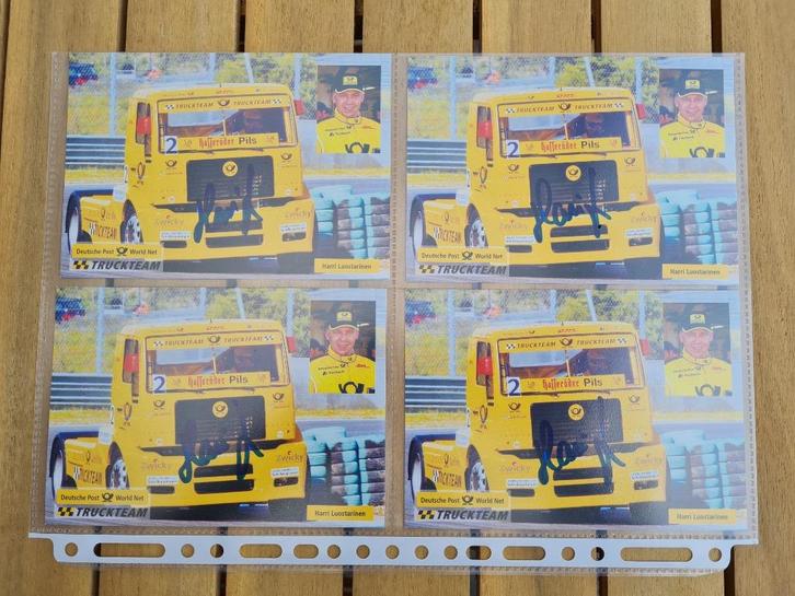 Deutsche Post Truckteam 2003 Harri Luostarinen - kaart 4 st., Verzamelen, Automerken, Motoren en Formule 1, Nieuw, Formule 1, Ophalen of Verzenden