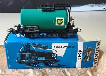 MäRKLIN H0 # 4644 KETELWAGEN BP GROEN DB 1973 N in OVP beschikbaar voor biedingen