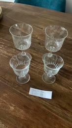 4 x wijnglazen jaren 60, Verzamelen, Glas en Borrelglaasjes, Ophalen, Gebruikt, Overige typen