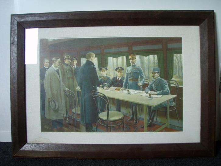 De Ondertekening van de Wapenstilstand op 11 november 1918, Verzamelen, Militaria | Algemeen, Landmacht, Kunstobject, Duitsland