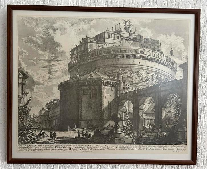 Oude Prenten Rome, Antiek en Kunst, Kunst | Etsen en Gravures, Ophalen