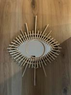 H&M Zara Home spiegel rotan oog nieuwstaat, Huis en Inrichting, Woonaccessoires | Spiegels, Minder dan 50 cm, Verzenden, Rond