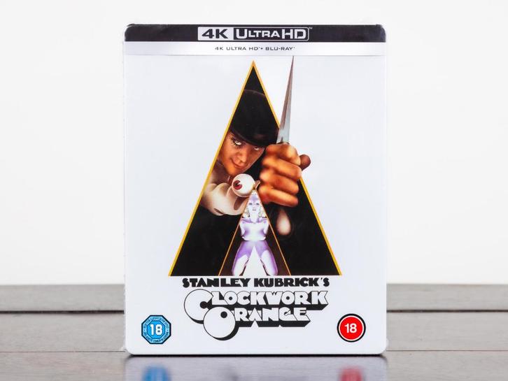 A Clockwork Orange 4K UHD + Blu-Ray STEELBOOK (UK Import), Cd's en Dvd's, Blu-ray, Nieuw in verpakking, Science Fiction en Fantasy
