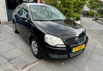 Volkswagen Polo 2005 Zwart, 5 Deurs, Airco!! 183400KM beschikbaar voor biedingen