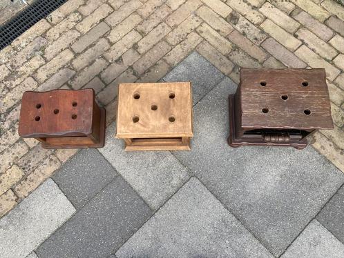 Stoofjes en voetenbankje, Antiek en Kunst, Antiek | Meubels | Stoelen en Banken, Ophalen