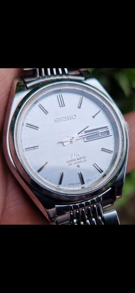 SEIKO AUTOMATIC LM 25 JEWELS 5606-7070 UIT MAART 1972., Sieraden, Tassen en Uiterlijk, Horloges | Heren, Gebruikt, Polshorloge