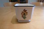 vintage bloempot van Gouda Plateel, Ophalen of Verzenden, Overige typen