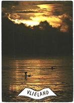 910921 Vlieland strand 1974 Postzegel afgeweekt