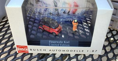 Busch 1:87 Smart brandweer, Hobby en Vrije tijd, Modelauto's | 1:87, Nieuw, Auto, Overige merken, Ophalen of Verzenden