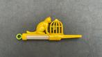 Vintage Speelgoed fluit kat zittend voor vogelkooi +- 1948, Verzamelen, Speelgoed, Ophalen of Verzenden, Gebruikt