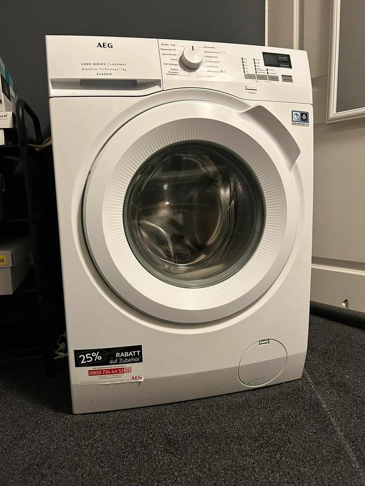 AEG wasmachine 6000 Series Lavamat, Witgoed en Apparatuur, Wasmachines, Gebruikt, Voorlader, 6 tot 8 kg, 85 tot 90 cm, 1200 tot 1600 toeren