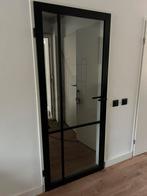 Industriële zwarte deur, Doe-het-zelf en Verbouw, Deuren en Horren, Ophalen, Gebruikt, Binnendeur, 200 tot 215 cm