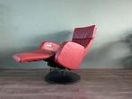 Z.g.a.n. rode leren relax fauteuil / relaxstoel elektrisch, Huis en Inrichting, Fauteuils, Ophalen, Nvt, Nvt, Nvt