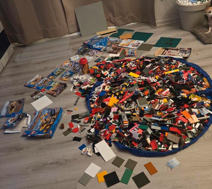 Grote Lego Set met Bouwboekjes, Kinderen en Baby's, Speelgoed | Duplo en Lego, Gebruikt, Lego, Losse stenen, Ophalen of Verzenden