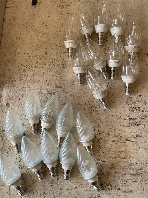 LED KAARS LAMPJES IKEA, 20 TOTAAL. (10 HELDER, 10 MAT), Huis en Inrichting, Lampen | Losse lampen, Gebruikt, Led-lamp, Minder dan 30 watt