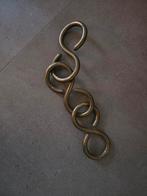 Antieke haken ketting van messing, antiek messing (30 cm), Antiek en Kunst, Ophalen of Verzenden
