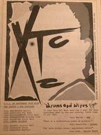 A3 advertentie XTC Drums And Wires tour, Ophalen of Verzenden