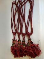 4 zware gordijnklossen, kwasten, embrasse koper, messing, Antiek en Kunst, Ophalen