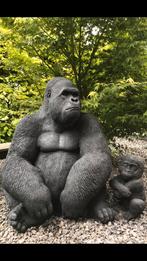 ‼️XL Gorilla 180kg Aap berggorilla monkey aapen Zilverrug‼️, Tuin en Terras, Ophalen of Verzenden, Nieuw, Beton, Dierenbeeld