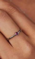Ring violet hamden maat 50/51, Sieraden, Tassen en Uiterlijk, Ophalen of Verzenden, Dame, Zilver, Kleiner dan 17