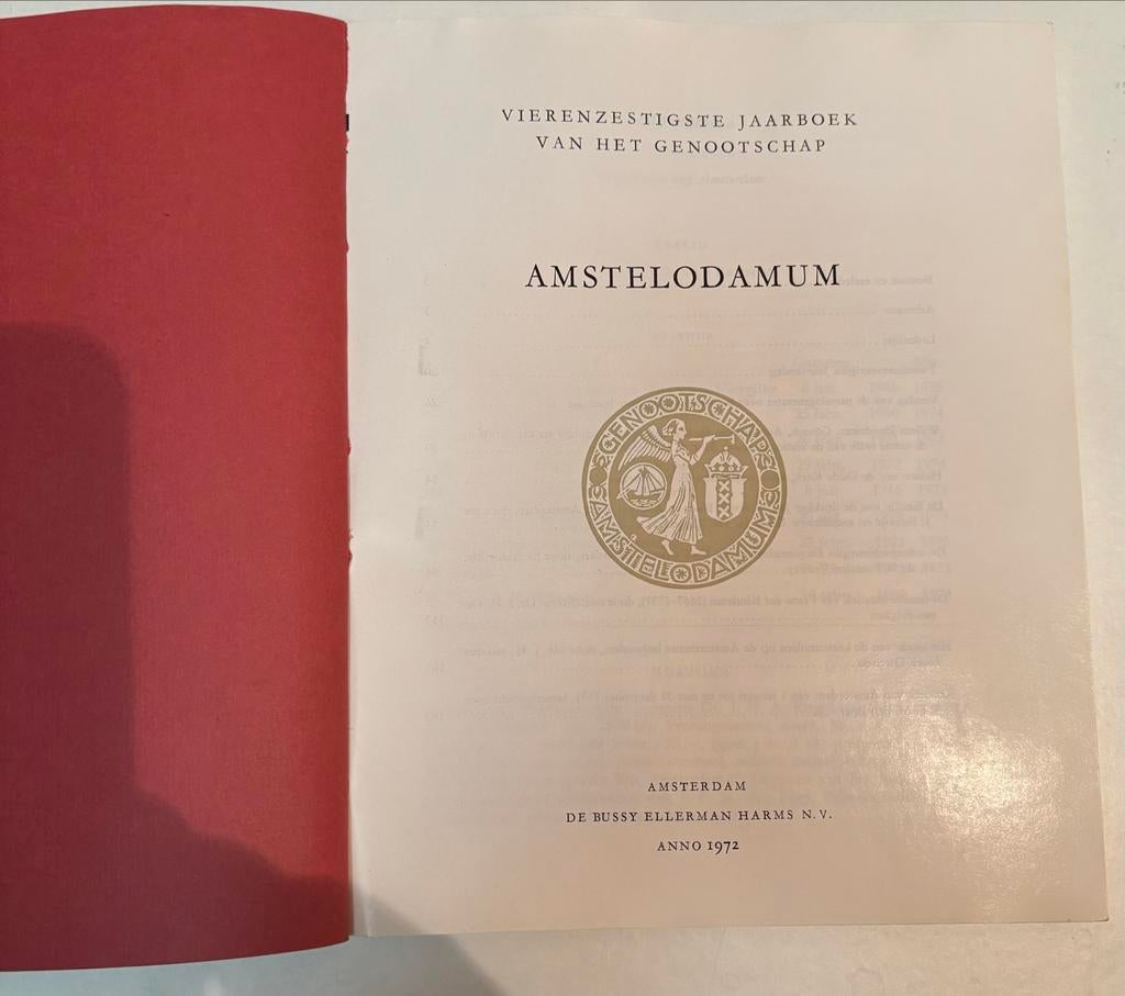 Amstelodamum Jaarboek 1972, Ophalen of Verzenden, 20e eeuw of later, Zo goed als nieuw