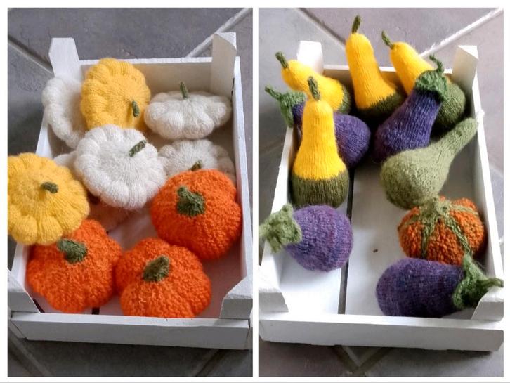 Pompoenen kalebassen van wol, handgemaakt, Huis en Inrichting, Woonaccessoires | Overige, Nieuw, Ophalen of Verzenden