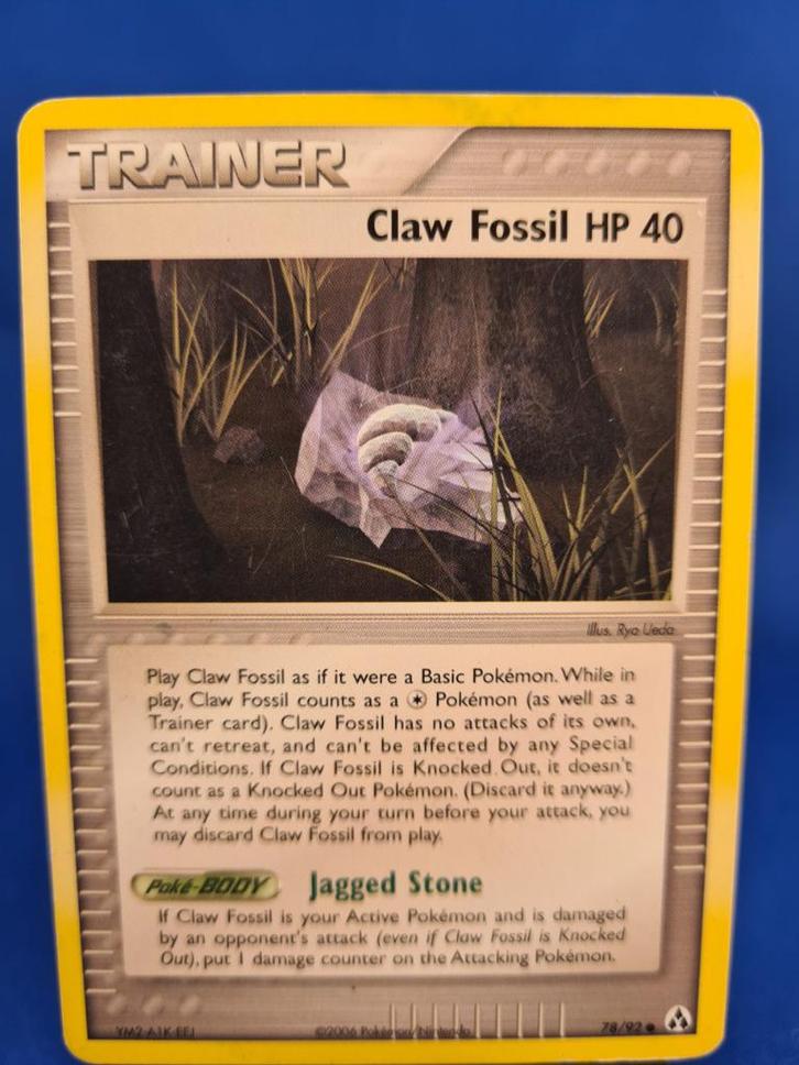 Claw Fossil 78/92 - Legend Maker, Hobby en Vrije tijd, Verzamelkaartspellen | Pokémon, Gebruikt, Verzenden
