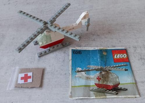 lego 626-2 (c) lego city, classic city rode kruis heli 1978, Kinderen en Baby's, Speelgoed | Duplo en Lego, Gebruikt, Lego, Complete set