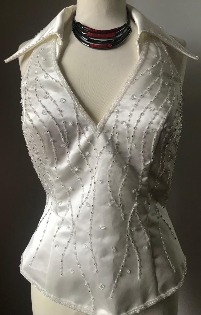 Prachtige feest top NIEUW maat 36, Kleding | Dames, Gelegenheidskleding, Nieuw, Overige typen, Maat 36 (S), Wit, Ophalen of Verzenden