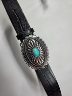 Zwart Bohemian western style riem 100cm pu leather, Kleding | Dames, Riemen en Ceinturen, No label, 100 cm of meer, Zwart, Tailleriem