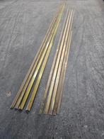 Restpartij messing geel koper hoekprofiel en strip, Doe-het-zelf en Verbouw, Glas en Ramen, Ophalen, Nn, Minder dan 80 cm, Minder dan 80 cm